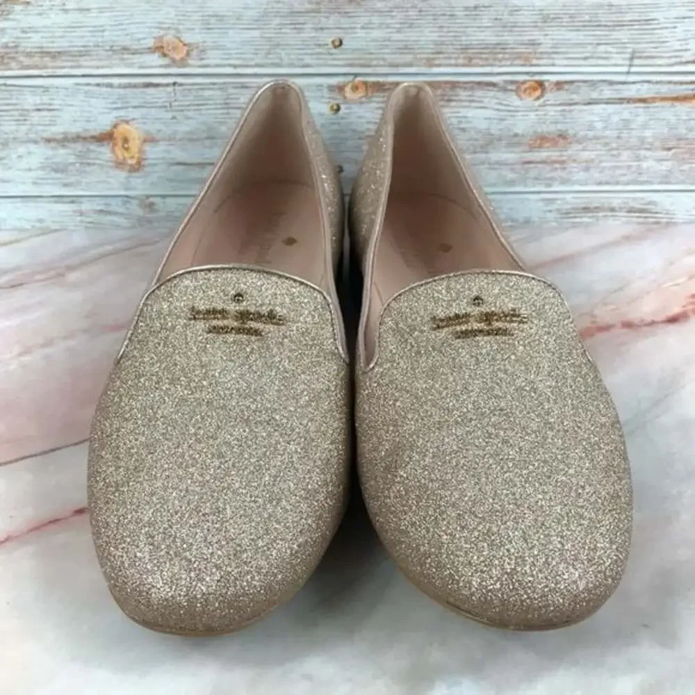 Kate Spade Claudia Loafer in Rose Gold - EUC